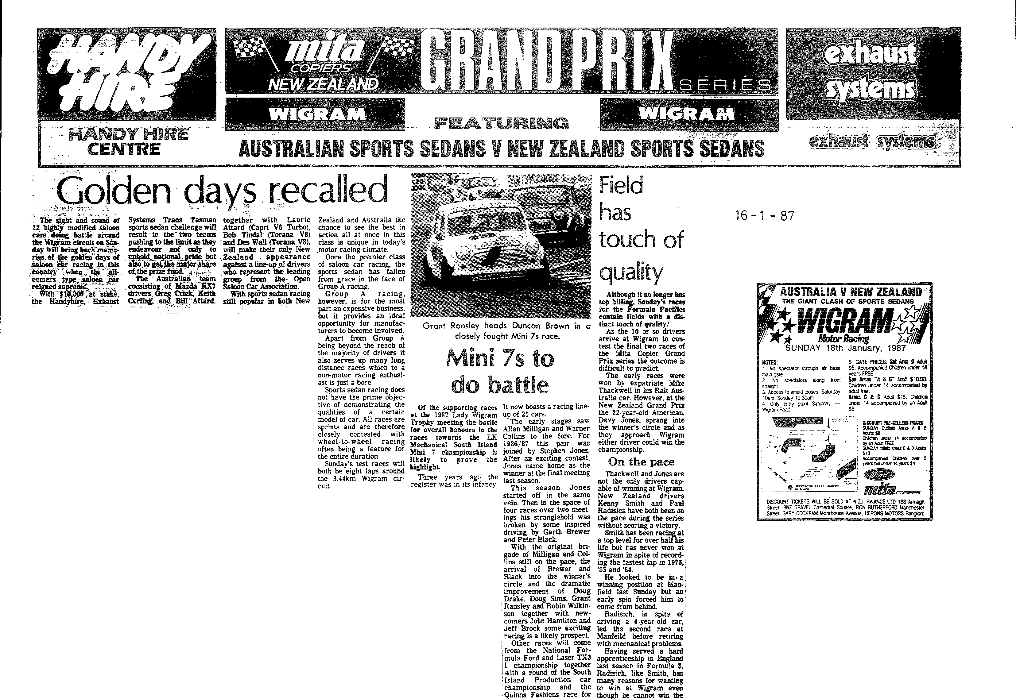 Scan of the clipping page, 16 January 1987
