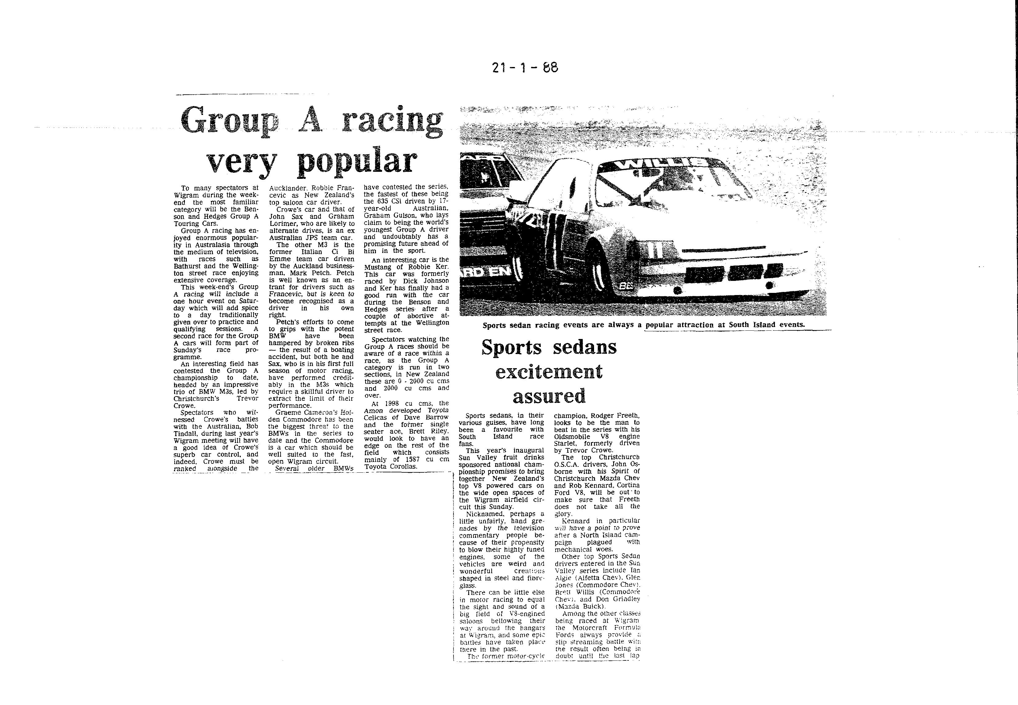 Scan of the clipping page, 21 January 1988
