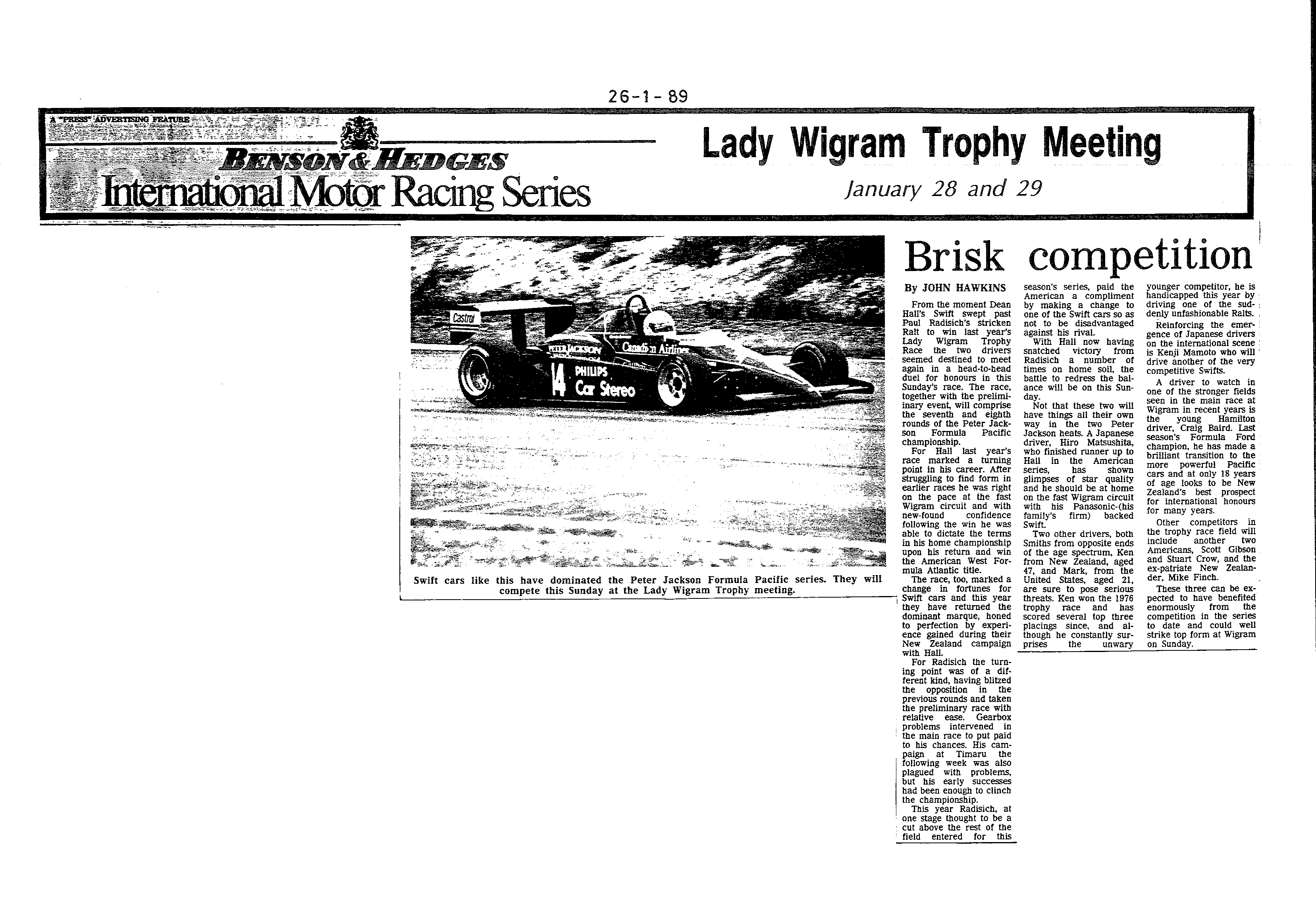 Scan of the clipping page, 26 January 1989