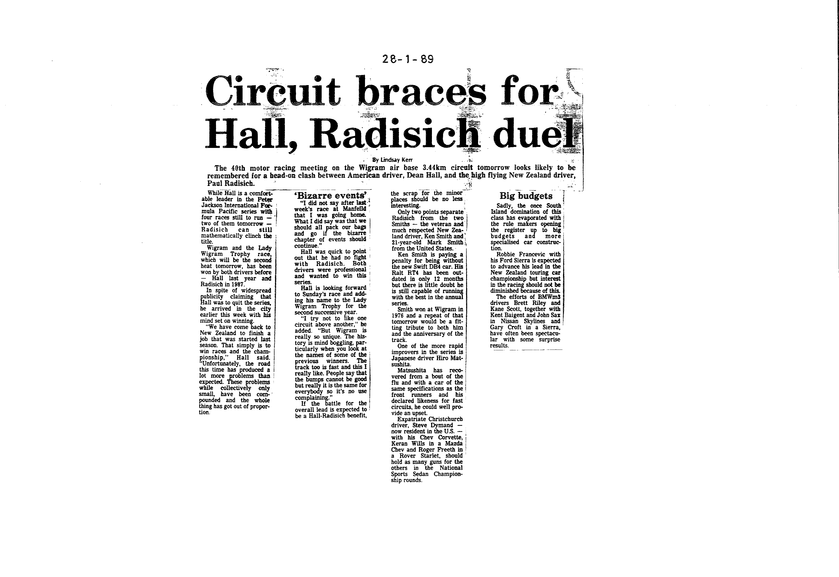 Scan of the clipping page, 28 January 1989