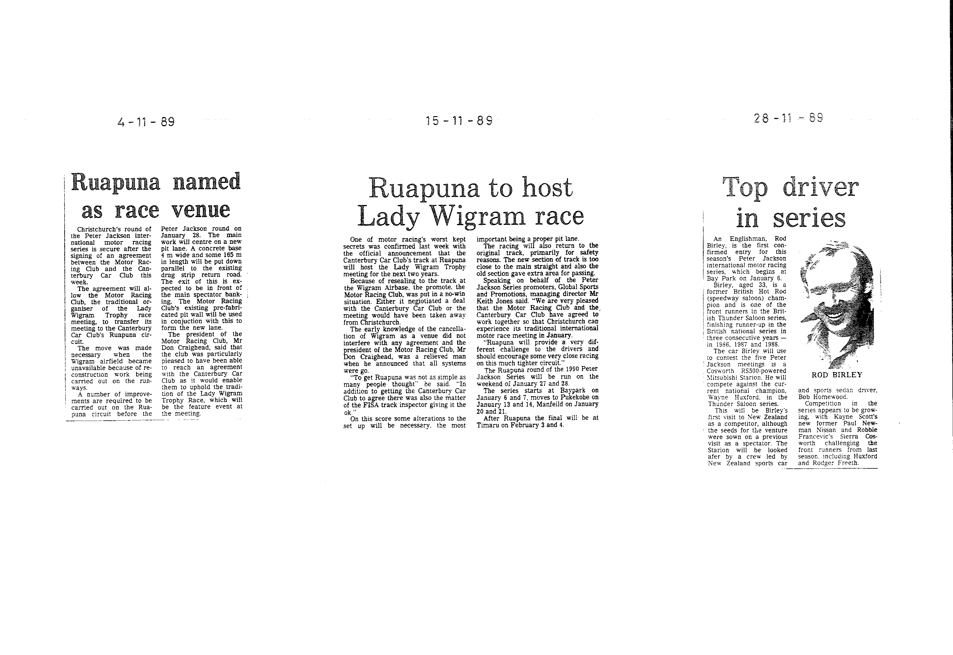 Scan of the clipping page, 4 November 1989