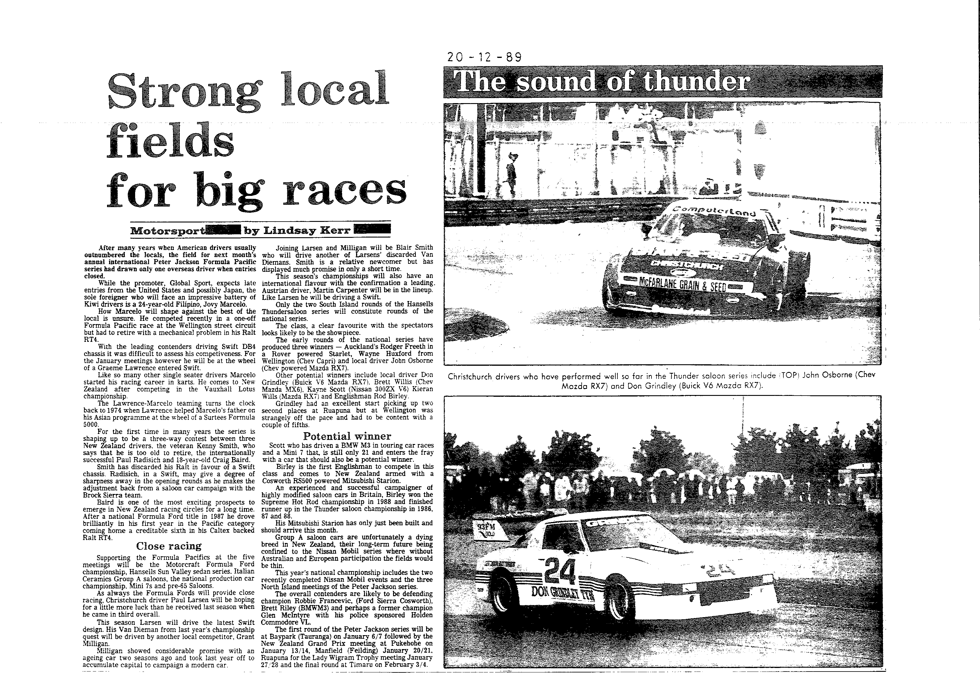 Scan of the clipping page, 20 December 1989