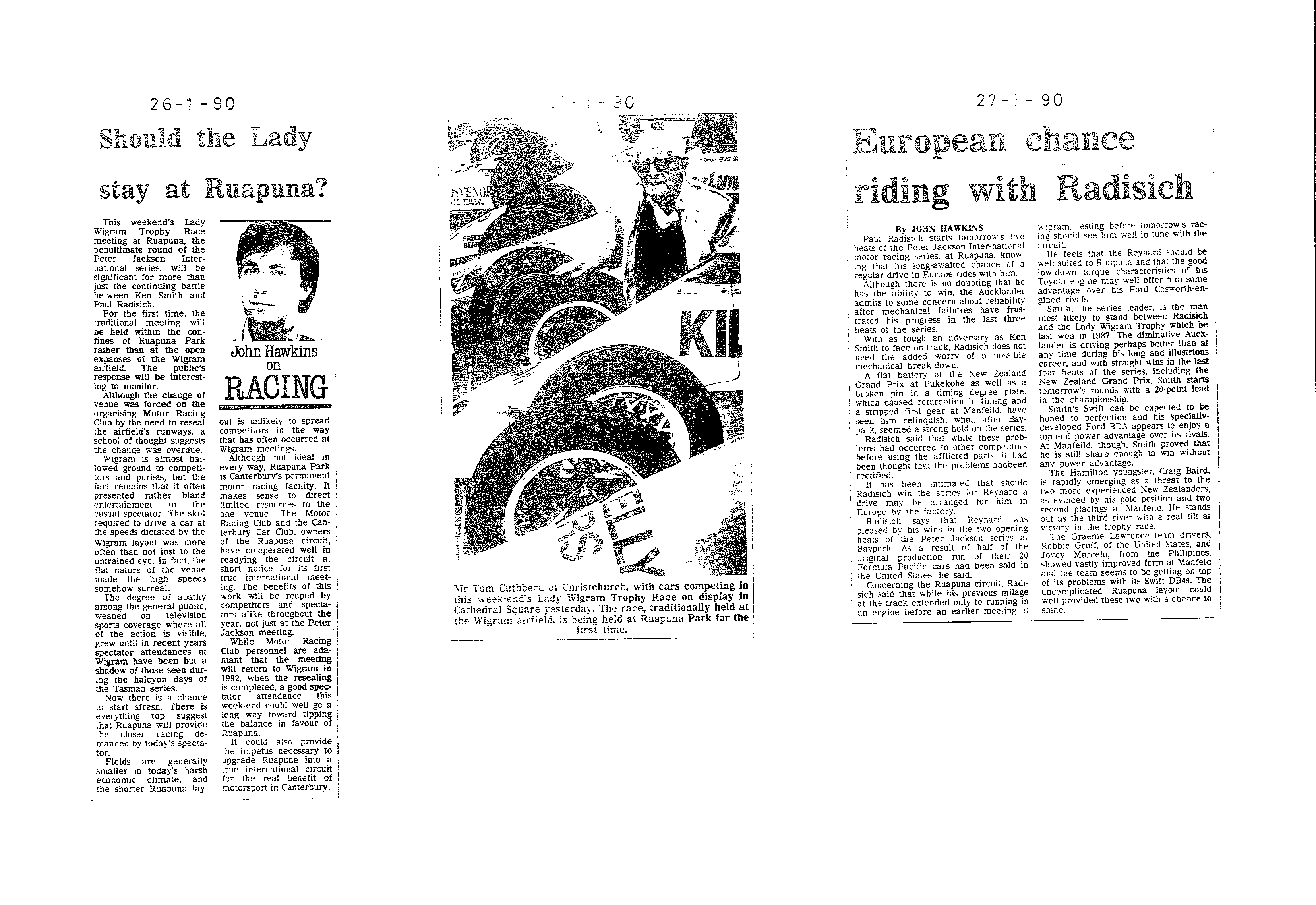 Scan of the clipping page, 26 January 1990