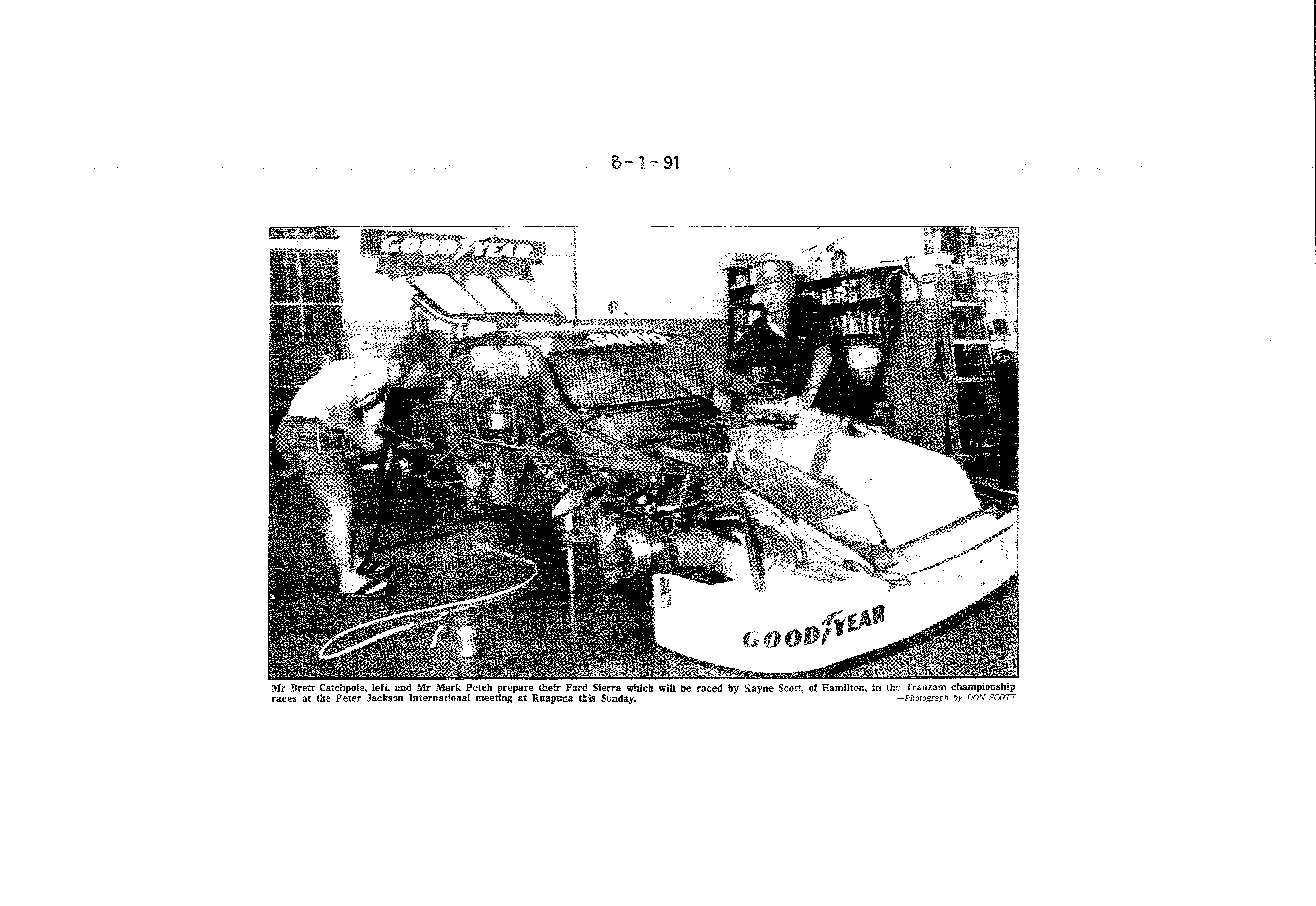 Scan of the clipping page, 8 January 1991