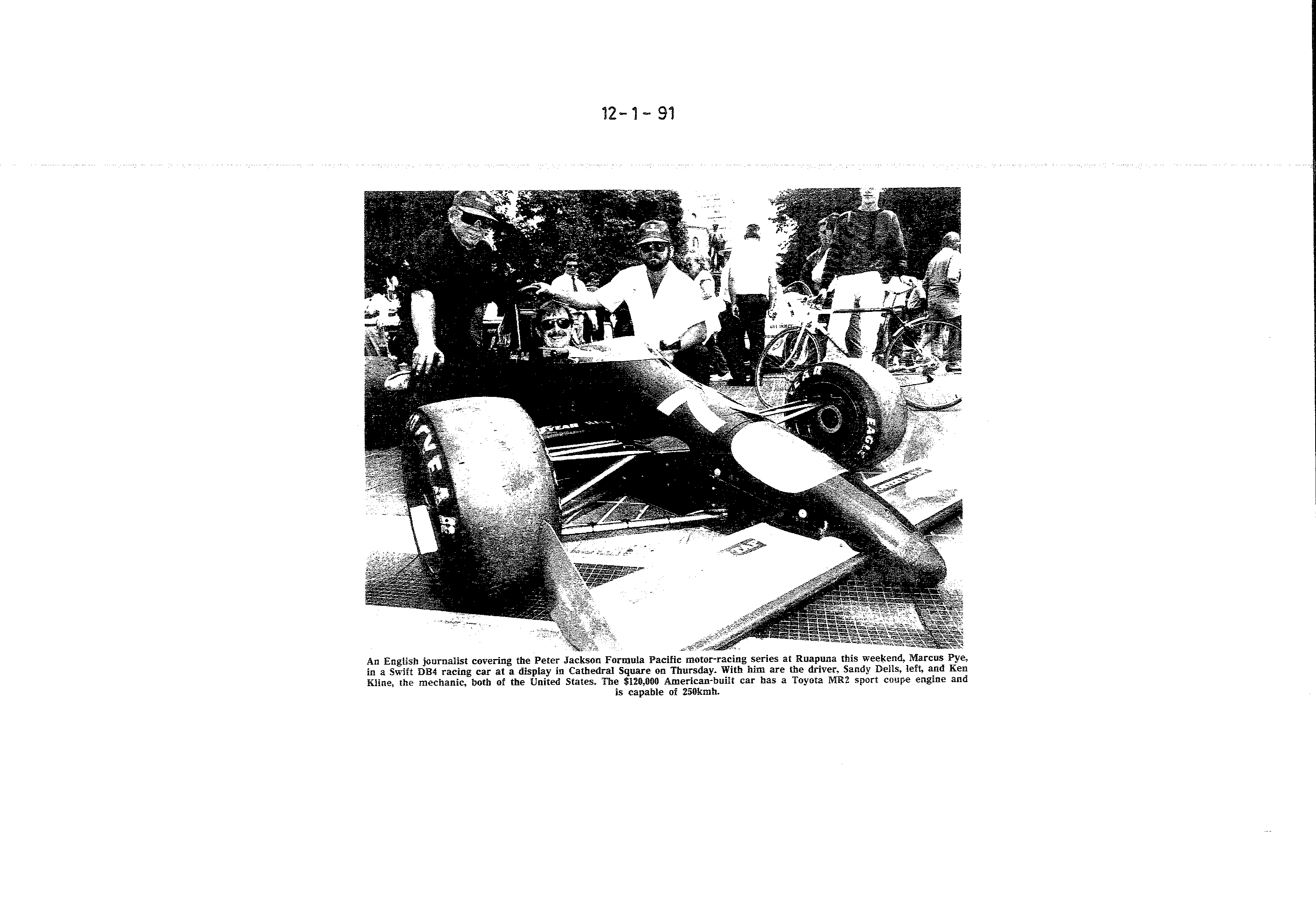 Scan of the clipping page, 12 January 1991