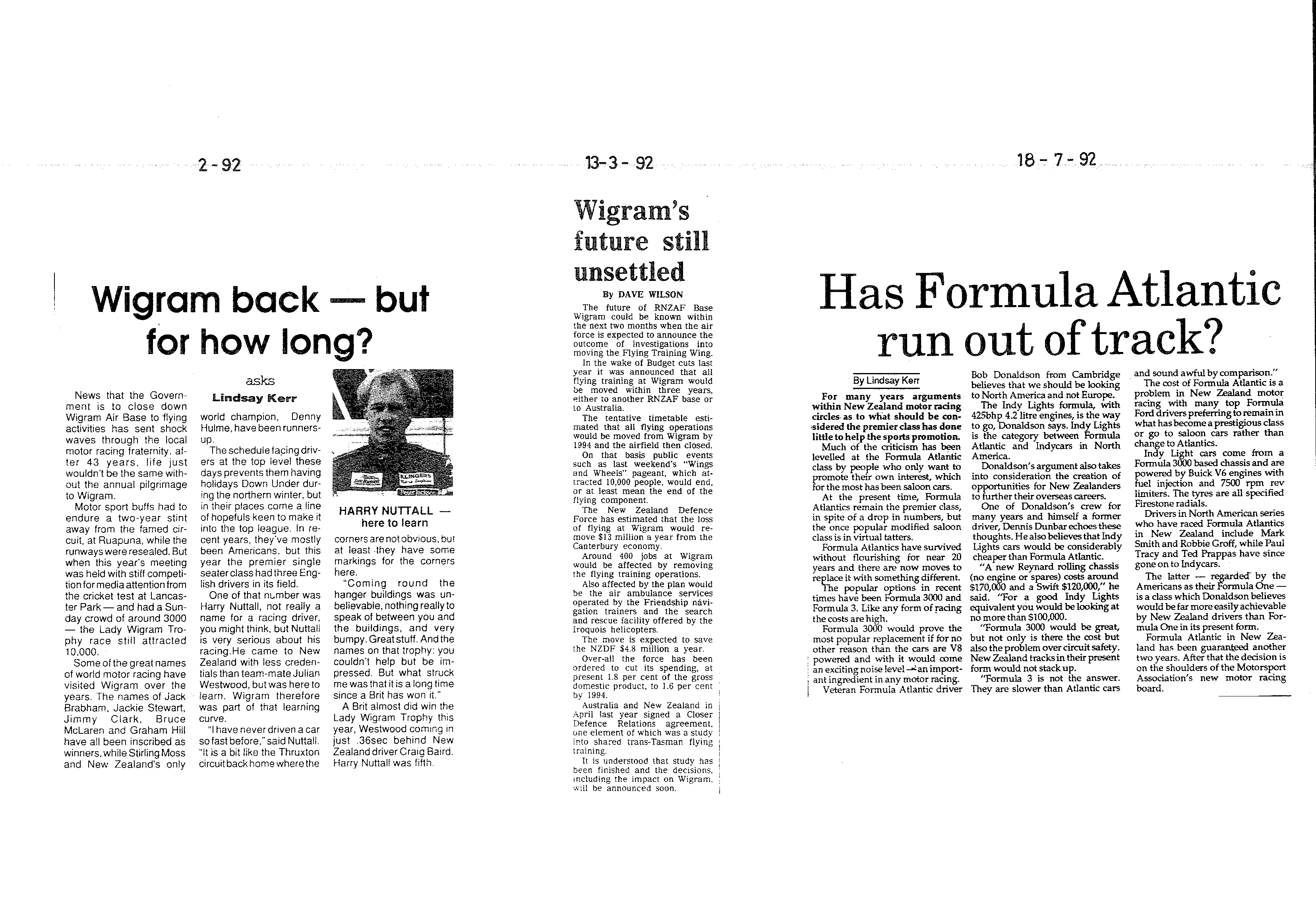 Scan of the clipping page, February 1992