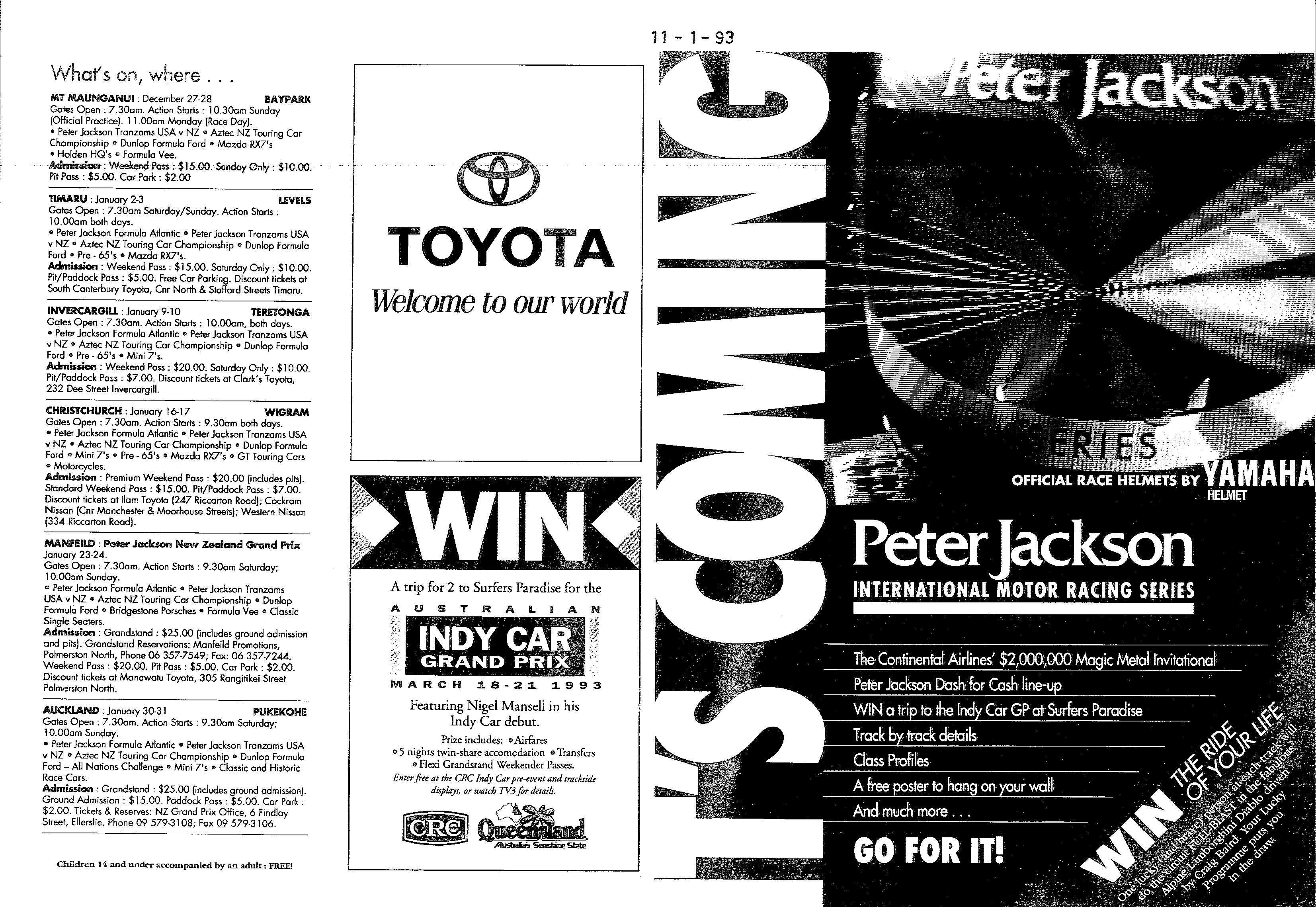 Scan of the clipping page, 11 January 1993