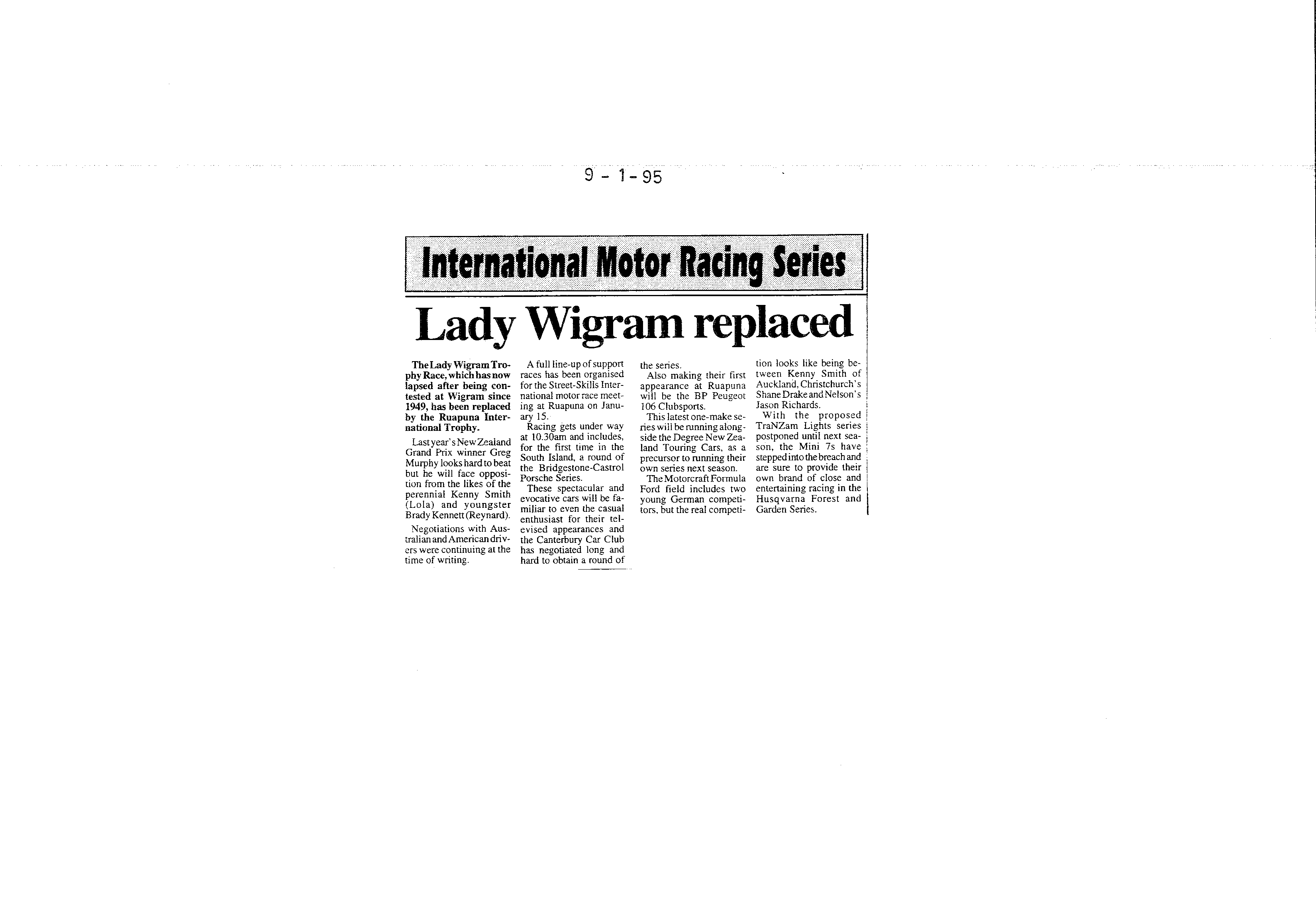 Scan of the clipping page, 6 January 1995