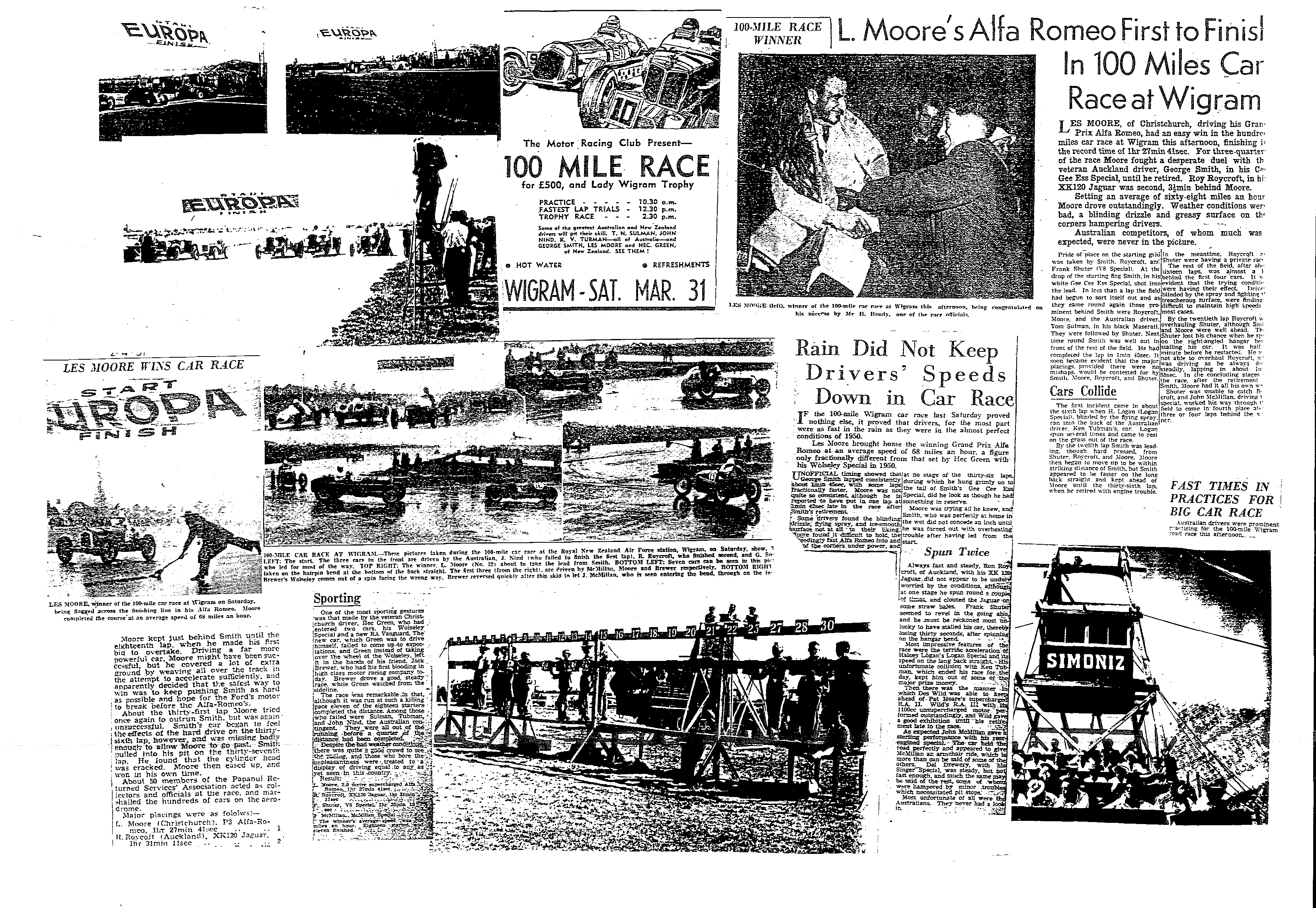 Scan of the clipping page, 18 November 2000