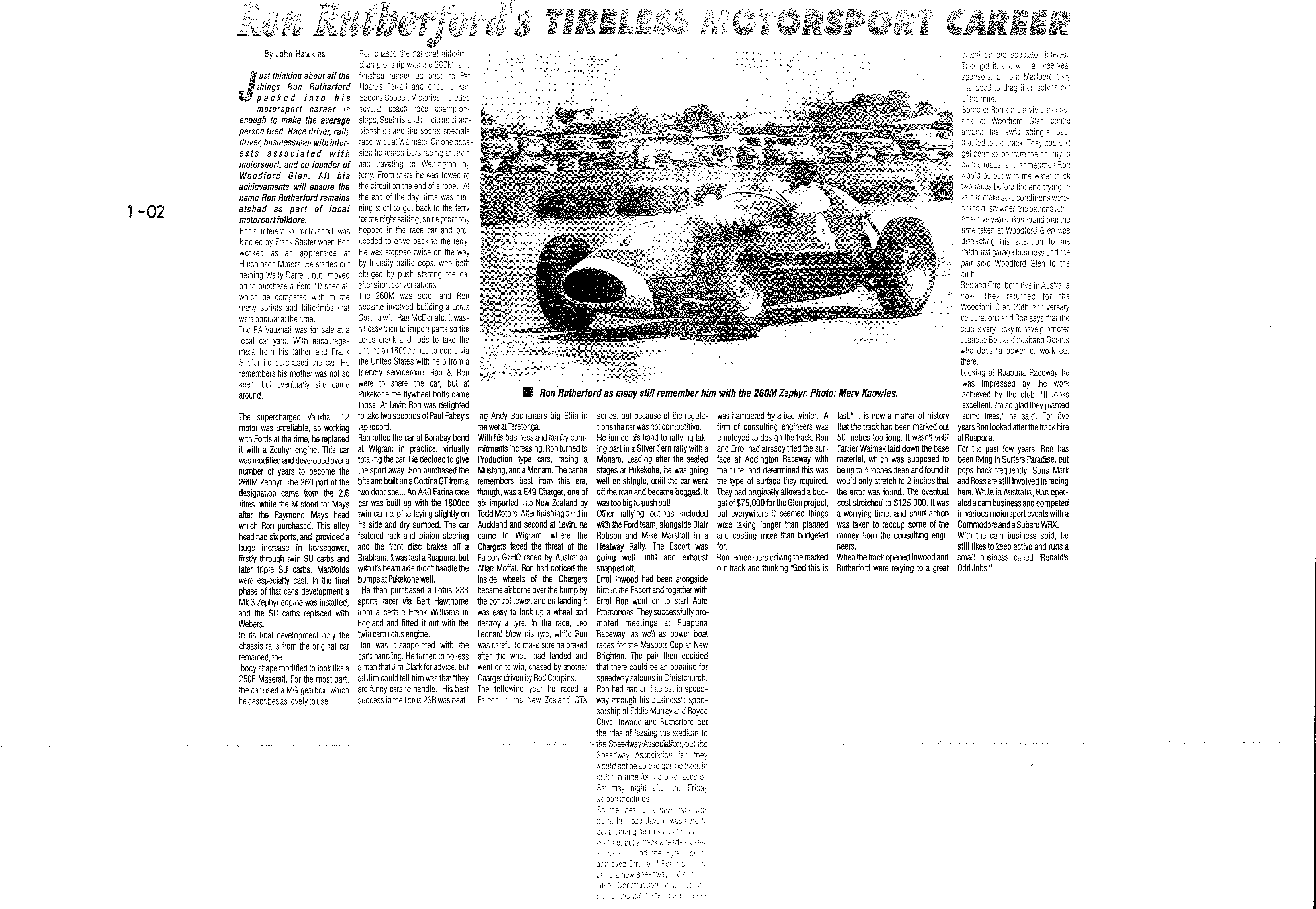Scan of the clipping page, 8 January 2002